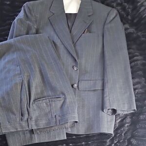 Classic Gray Pinstripe Men's Suit